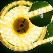 Недорогие LED аксессуары-100 зажимов для крепления светодиодной ленты, кронштейн для монтажа, односторонние крепежные зажимы с 100 винтами для светодиодной ленты 3528/5050 шириной 10 мм, неводонепроницаемой (белая).
