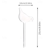 baratos Água &amp; Rega-Conjunto de 6 regadores automáticos em formato de pássaro, ideais para regar flores em casa. Design com saída estreita, dispositivo de rega automática, aplicável a plantas em vasos, jardins e