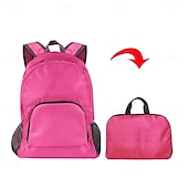 baratos Recreação ao Ar Livre-Mochila dobrável de viagem, leve e com grande capacidade, feita de lona, ideal para mulheres. &amp;Homens, ideal para caminhadas, acampamentos e montanhismo. &amp;esportes ao ar livre