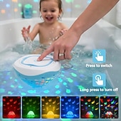 levne Podvodní světla-Osvětlení bazénu, plovoucí světlo do vany s barevným vzorem rybiček, vhodné pro hračky do koupelny, akvária, různé párty dekorace (napájeno 3 bateriemi AAA, nejsou součástí balení)