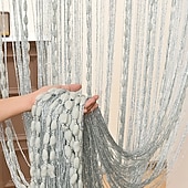 お買い得  ブラックアウトカーテン-出入り口用のストリングカーテン、キラキラビーズカーテン、ドア、タッセルビーズ、吊り下げフリンジ、ヒッピー、吊り下げパティオタッセルスクリーン、部屋の装飾、窓、壁の背景、ドア