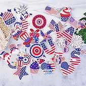 Недорогие США 250-й-Набор магнитов на холодильник ко Дню независимости, персонализированные мягкие магниты, праздничные декоративные магниты, украшения для дверных рамок автомобилей и вечеринок.