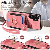 cheap 2026 Samsung Galaxy S26 Series-Phone Case For Samsung Galaxy S26 S25 Edge S24 S23 FE S22 Plus  Ultra A56 A36 A26 A16 A06 Wallet Case with Wrist Strap Shockproof TPU PU Leather