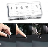 cheap Vehicle Service-100pcs Car Bumper Retainer Clips Set Car Fastener Box Set Push-Type Retainer Clips, Bumper Nylon Rivets of Most Popular Sizes and Fastener Removers for Most Models