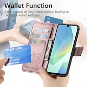 cheap 2026 Samsung Galaxy S26 Series-Phone Case For Samsung Galaxy S26 S26 Plus S26 Ultra Wallet Case Flip Cover with Wrist Strap Kickstand Butterfly Retro TPU PU Leather