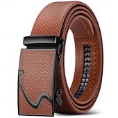 levne Pánské opasky-Pánské Pás Automatická spona PU Šik ven Moderní Pro volný čas Pevná barva A01 A02 Denní Obchod Formální Do pasu