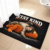 economico Zerbini-zerbino divertente con scimmietta, lavabile e antiscivolo, perfetto per la porta d'ingresso, con simpatica scimmietta, ideale per interni ed esterni, perfetto come tappeto di benvenuto o per la