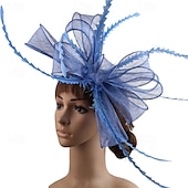 billige Fascinatorer-fascinators Linfrø Bryllup Årgang søt stil Med Tyll Hodeplagg Hodeplagg