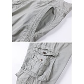 preiswerte Klassiker-Herren Cargohose Cargohosen Cargo-Shorts Shorts Freizeitshorts Tasche Einfach Einheitliche Farbe Knielang Lässig Outdoor Streetwear Mode Streetwear Blau Schwarz Unelastisch