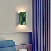 cheap Indoor Wall Lights-Wall Sconce Small Wall Lamp,Resin Wall Mount Light, Vintage Headboard Lamp, Indoor Lighting Fixture for Bedroom Living Room Dining Room Hallway 110-240V