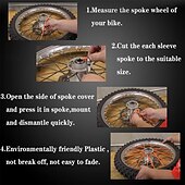 olcso Ručni Alati-72 db-os 24 cm-es univerzális küllővédő huzat motorkerékpár keréktárcsa küllővédő készlet motocross kerékpárhoz