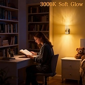 economico Luci notturne plug-in-Luce notturna a LED da parete intelligente con sensore di movimento, ricaricabile tramite presa elettrica. &amp;Lampada a LED per interni, attivata dalla luce, ideale per camera da letto, soggiorno,