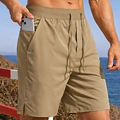 ieftine Șorturi de alergare-Bărbați Σορτς για τρέξιμο Pantaloni scurți sportivi Pantaloni Sport de Sală Cordon Buzunare Pantaloni scurți Zilnic În aer liber sportiv Vară Confortabil la umezeală Respirabil Gimnastică antrenament