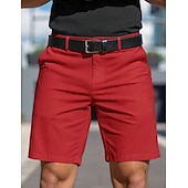 economico pantaloncini da lavoro-Per uomo Shorts Shorts eleganti Lavoro Pantaloncini casual Tasca Semplice Comodità Traspirante Lunghezza al ginocchio Casuale All'aperto Spiaggia Vacanza Moda Blu azzurro cielo Inelastico