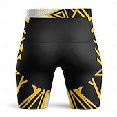 cheap Cycling Shorts-Men's Geometric Cycling Road Shorts Cycling Shorts Bike Shorts Bike Shorts Bottoms Slim Fit Sports 3D Pad Quick Dry Sweat wicking Breathable Yellow Blue Clothing Apparel Bike Wear