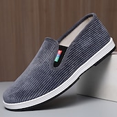 economico Scarpe Casual Slip-On-Scarpe casual slip-on da uomo grigie in maglia, traspiranti, leggere e comode, ideali per camminare, per tutti i giorni, per viaggiare, per casa, ufficio, tempo libero all'aperto e per look casual eleganti.