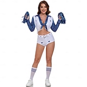 abordables Costumes de fans-Match mondial de football 2026 Tenues Costume élégant Vêtements de sport pompom girl ancien Sexy Football Adulte Femmes Mascarade Soirée Événement de football Se déguiser