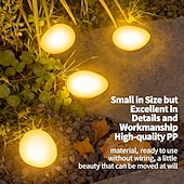 olcso Pathway Lights &amp; Lanterns-1 db kültéri napelemes kerti lámpák, műkavicsos lámpák, vízállóak, park ösvény, tóparti és lépcsős tájvilágításhoz
