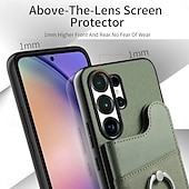 billiga 2026 Samsung Galaxy S26 Serien-telefon fodral Till Samsung Galaxy S26 S26 Plus S26 Ultra Skal med stativ Ringhållare Ringspänne Kontor / företag TPU PU läder