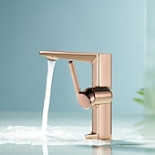 economico Rubinetti per lavandino bagno-Rubinetto per lavabo da bagno - classico rubinetto miscelatore monocomando in ottone galvanizzato per lavabo da bagno