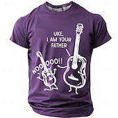 Festival musicale Per uomo Musica Divertente Chitarra Maglietta Manica Corta maglietta Stampa 3D Girocollo Camicia Moda Quotidiano Quotidiano Streetwear Blu Nero Rosso Estate Primavera Abbigliamento