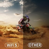 זול מקרנים-מקרן מיני חכם נייד עם wifi ו-bluetooth, מקרן מיני מסתובב 180° לסרטים בחוץ &amp;ספורט, תומך ב-4k/1080p, מתנה מושלמת לאוהד כדורגל לעיצוב מסיבה בחצר האחורית של עונת המשחקים של 2026