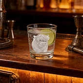 abordables Accessoires pour glaçons-Moule à glaçons mini vache des Highlands, bac à glaçons 3D mignon en silicone pour whisky et cocktails &amp;machine à glaçons réutilisable en forme d'animal pour boissons, accessoires de bar, café glacé
