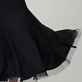 Χαμηλού Κόστους Ανταγωνιστικά Ρούχα-Επίσημος Χορός Φόρεμα Πλισέ Καθαρό Χρώμα Κόψιμο Γυναικεία Πάρτι Εκπαίδευση Επίδοση Μακρυμάνικο Ψηλό Σπαντέξ Πολυεστέρας