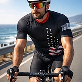  250 aniversario de Estados Unidos Día de la Independencia día de la independencia americana Hombre Maillot de Ciclismo Bandera estadounidense de los Estados Unidos Manga Corta Bicicleta Maillot