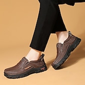 abordables Slip-On Casual Shoes-Men's Brown Slip-On Island &amp; Cruise Loafers – Comfortable Casual Shoes for Vacation, Cruise, and Outdoor Travel