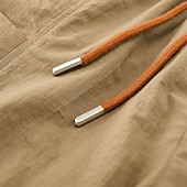 abordables Bermudas estilo casual-Hombre Activo Pantalón Corto Cargo Pantalón corto Pantalones cortos casuales Pantalón corto deportivo Bolsillo Cintura elástica Puro Plano Un Color Secado rápido Deportes Longitud de la rodilla