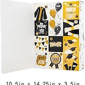  Calendario dell'Avvento di laurea di 12 giorni, scatola regalo vuota, elegante scatola di carta per laurea, confezione regalo a sorpresa da riempire per la laurea, scatola regalo con cappello di