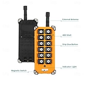 Недорогие Интеллектуальный коммутатор-DC12V-36V 12-канальный радиочастотный беспроводной пульт дистанционного управления, реле-приемник 10А 433 МГц