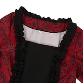 abordables Robes-Rococo 18ème Siècle Robe de cocktail Robe Costume de cosplay Dame Géométrique Robe de bal Déguisement Femmes Royal Halloween Carnaval Mascarade Fête / Soirée Bal de promo Carnaval de Venise Adulte