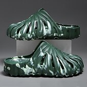cheap Casual Sandals-Men's Camouflage Slip-On Poolside Shoes – Lightweight, Flexible, Non-Slip, Ideal for Beach Vacation, Resort and Casual Outdoor Wear
