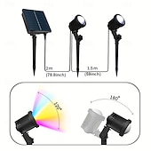 preiswerte Bodenlichter-2-in-1 Solar-LED-Gartenstrahler, wasserdicht, für den Außenbereich, COB-Lampe, Hofbeleuchtung, Landschaftsbeleuchtung, Baumbeleuchtung, Parkbeleuchtung, Villenbeleuchtung, Gartenwegbeleuchtung,