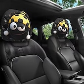 voordelige 250e Verjaardag-2 stuks grappige hoofdsteunhoezen met voetbalhoofd-uitdrukking voor in de auto, gemaakt van non-woven polyester, universele pasvorm, wasbaar, eenvoudig te installeren, perfect voor roadtrips of