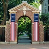 olcso Az Egyesült Államok 250. évfordulója-1 pár hazafias amerikai zászlós tornácra való transzparens, július 4-i kültéri függődekoráció, tartós poliészter függőleges zászlók emléknapra, veteránok napjára, munka ünnepére &amp;választási ünnepség