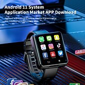 cheap Smartwatch-LOKMAT APPLLP 2 MAX Smart Watch 2.64 inch 4G LTE Cellular Smartwatch Phone Pedometer Call Reminder Alarm Clock Compatible with Null Unisex GPS Hands-Free Calls Media Control IPX-4 57mm Watch Case