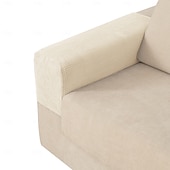 abordables Housse de fauteuil et d'accoudoir de canapé-Housses d'accoudoirs pour chaises et canapés, housses d'accoudoirs de canapé en jacquard spandex, protection antidérapante pour meubles, housses lavables pour fauteuils inclinables