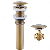 Недорогие Смесители для раковины в ванной-Ванная раковина кран - Классический Старая латунь Внешнее крепление Одной ручкой одно отверстиеBath Taps