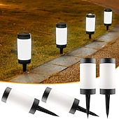 Χαμηλού Κόστους Διαδρομές και φανάρια-4 τεμάχια ηλιακά φώτα εξωτερικού χώρου για γκαζόν, αδιάβροχα φώτα για βίλα, μονοπάτια κήπου, διακοσμητικά φώτα, αυλή, λιβάδι, έδαφος, ένθετα φώτα