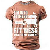  Hombre Argot divertido Camiseta Manga Corta Camiseta Impresión 3D Cuello Barco Camisa Moda Diario Diario Calle Brezo de pomelo Rojo Verano Primavera Ropa S M L XL XXL XXXL