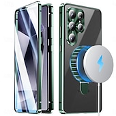 abordables 2026 Samsung Galaxy S26 Serie-teléfono Funda Para Samsung galaxia S26 Ultra S25 Ultra Estuche delgado Desmontable y protector de pantalla Soporte para Anillo Aleación de aluminio