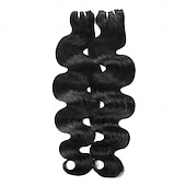 baratos 1 pacote de fios de cabelo humano-12A Human Hair Bundle Body Wave Human Hair Bundle 1 Bundle 100g For Black Women