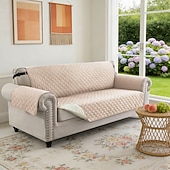 olcso Kanapé huzat-vízálló, megfordítható kanapéhuzat 3 párnára, háziállatbarát kanapéhuzat kutyáknak, mosható bútorvédő huzat csúszásgátló rugalmas pánttal