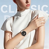 olcso Okosórák-okosóra nőknek, elegáns, kerek számlapú okosóra fitneszkövetővel, alvásfigyelővel, lépésszámlálóval, IP68 vízállósággal, barkács óralap, Android, iOS, iPhone, Samsung kompatibilis