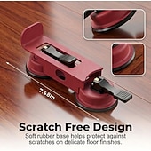 cheap Clamps-Floor Suction Cup Tool, Adjustable Height Floor Gap Fixer Tool, Carbon Steel Floor Suction Cup Tool With Rubber Pad, Heavy-Duty Laminate Flooring Tools For Wood And Vinyl Planks For Home DIY