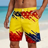  Per uomo 4 luglio, 250° anniversario degli Stati Uniti Bandiera Americana Bermuda Pantaloncini casual Pantaloncini da golf Misura del girovita medio Patriotico All'aperto Ferie Pantaloncini a vita