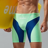 abordables Swim Trunks &amp; Board Shorts-Men's Swim Shorts Swim Trunks Geometric Patchwork Quick Dry Elastic Breathable Swimwear Bottoms Surfing Water Sports Swimming Summer